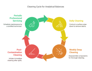 Analytical Balance Cleaning Process