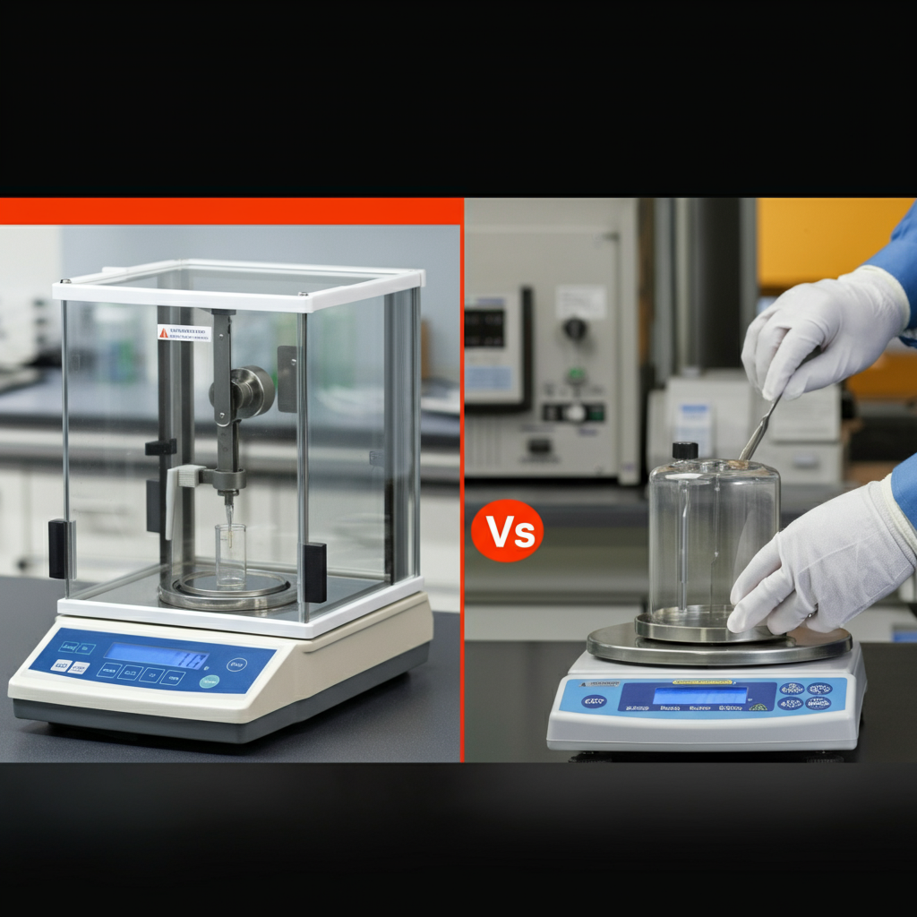 "Analytical Balance vs Scale in Professional Settings"